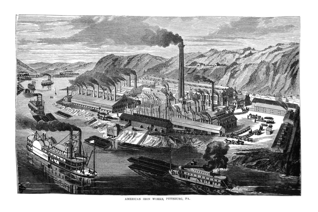 American Iron Works, From First Century of National Existence; The United States - 187